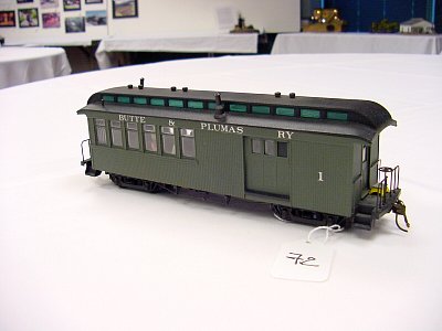 On30 detailed Bachmann combine. This was one of only two Passenger Car entries.