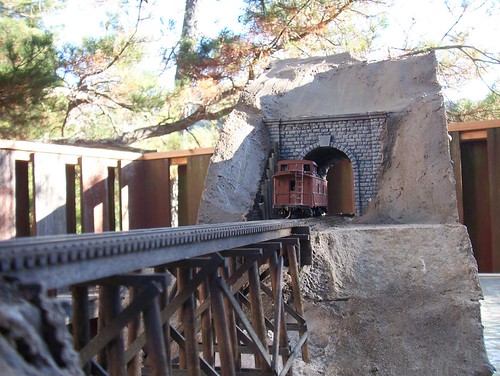 Nick's Train Approaches Tunnel
